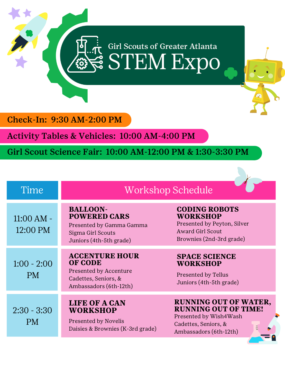 STEM Expo Event Schedule