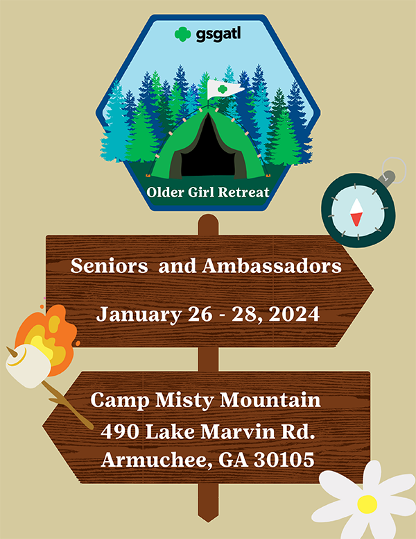 Older Girl Retreat at Camp Misty Mountain - Jan. 26 - 28