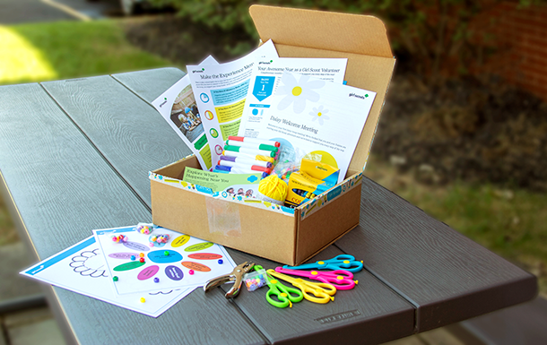 Learn more about the Girl Scout Experience Box